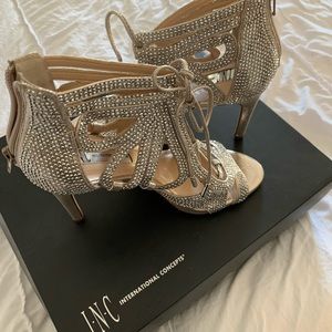INC Raydin Lace-Up Evening Heels